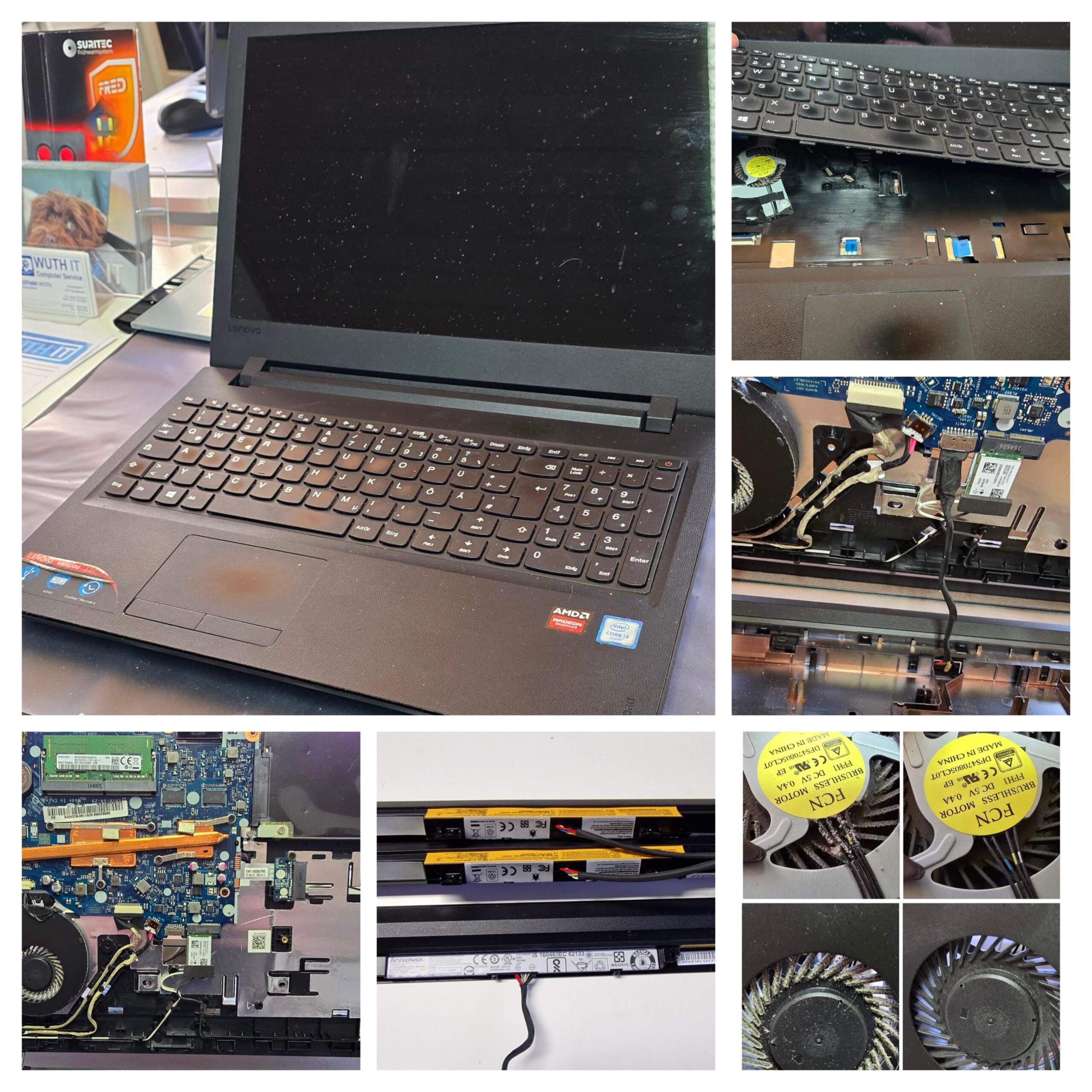 Akkutausch bei Lenovo idea pad 100-15IBD